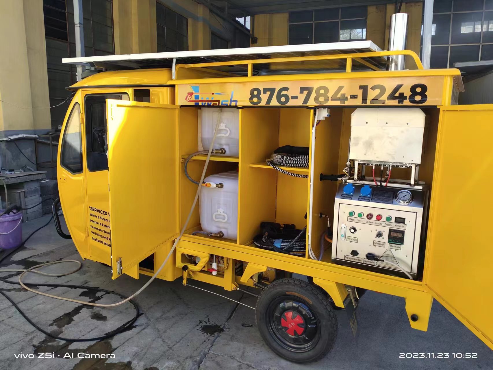 蒸汽洗車機內(nèi)部配置展示